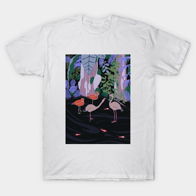 flamingo family T-Shirt by superona